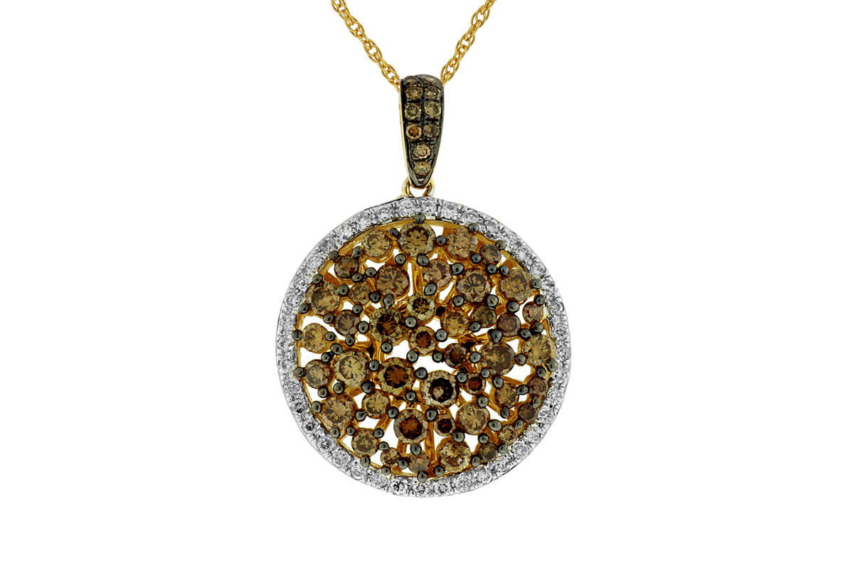 MOCHA DIAMOND & DIA PENDANT