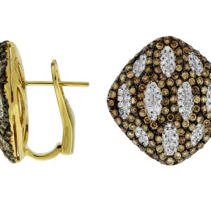 MOCHA DIAMOND & DIA EARRING
