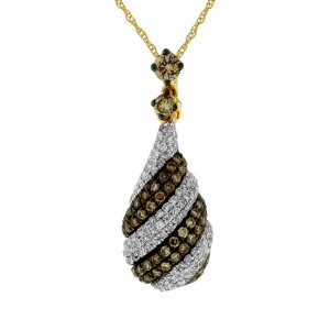 DIAMOND & MOCHA DIA PENDANT