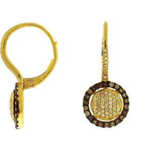 DIAMOND & MOCHA DIA EARRING