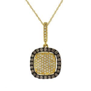 DIAMOPND & MOCHA DIA PENDANT