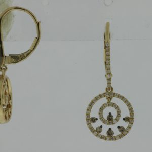 DIAMOND & MOCHA DIA EARRING