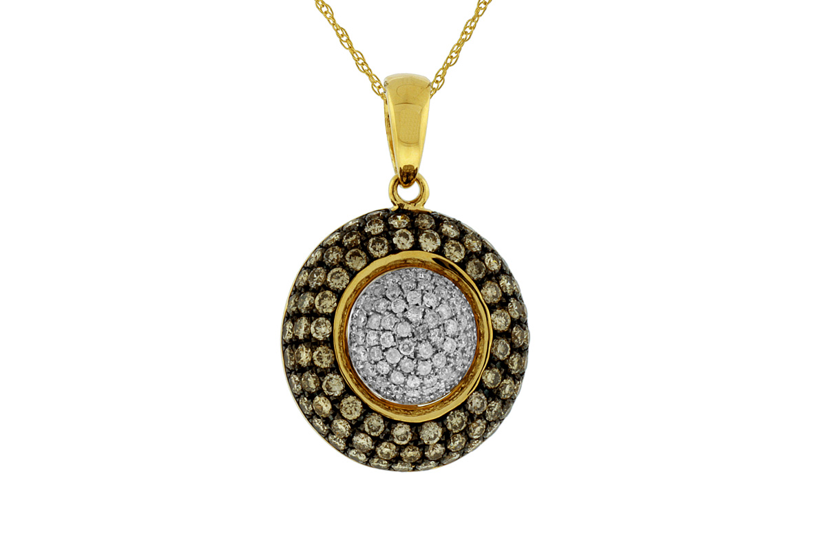 DIAMOND & MOCHA DIA PENDANT