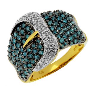 BLUE DIAMOND & DIAMOND RING