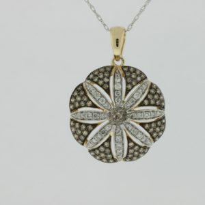 DIAMOND & MOCHA DIA PENDANT