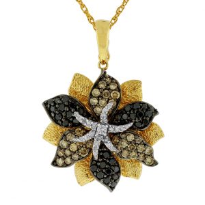 FANCY DIA FLOWER PENDANT