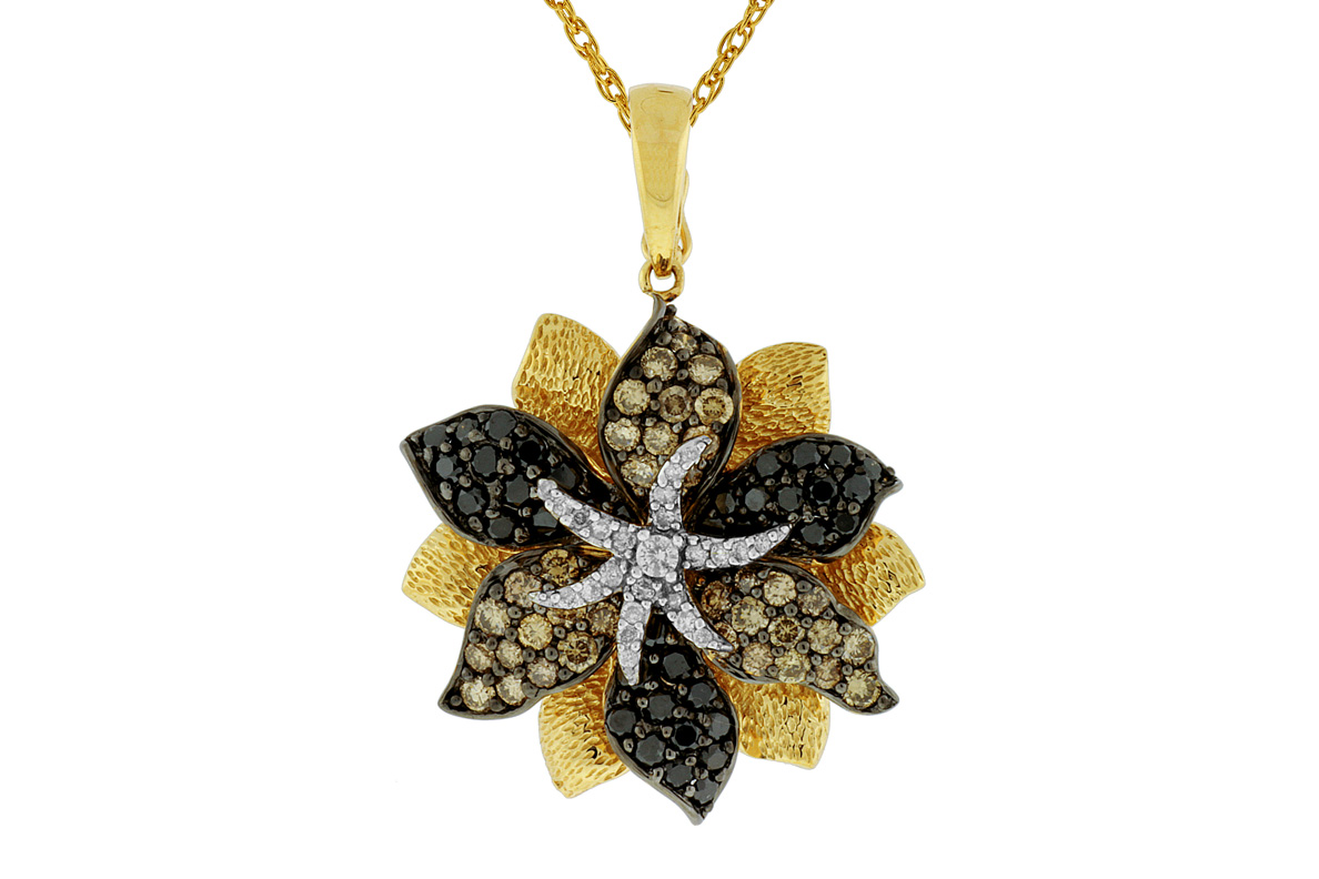 FANCY DIA FLOWER PENDANT