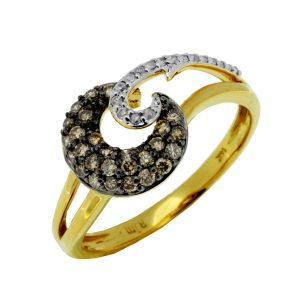 DIAMOND & MOCHA DIAMOND RING