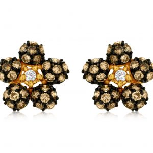 DIA & MOCHA DIA FLOWER EARRING