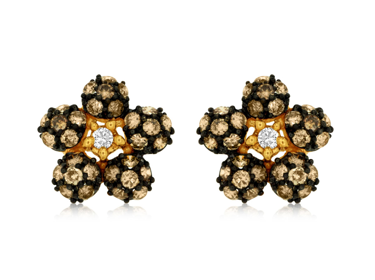 DIA & MOCHA DIA FLOWER EARRING