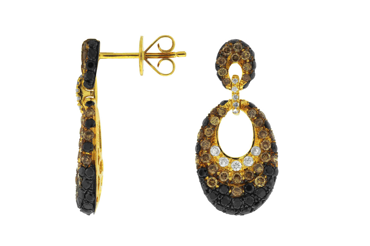 MULTI COLOR DIAMOND EARRING