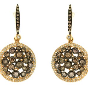 DIAMOND & MOCHA DIA EARRING