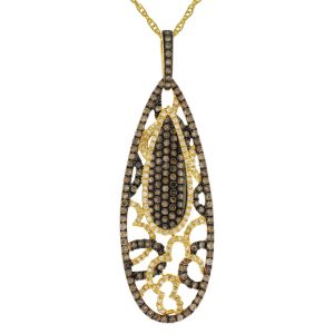 DIAMOND & MOCHA DIA PENDANT