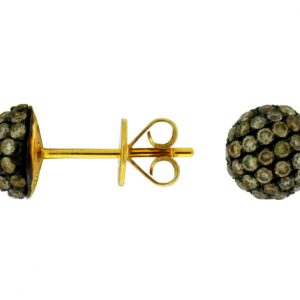 MOCHA DIAMOND EARRING STUDS
