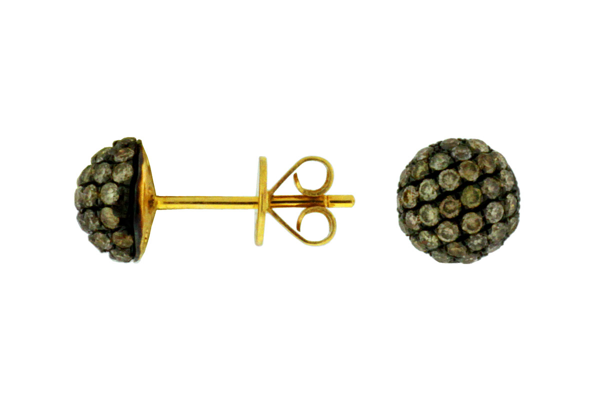 MOCHA DIAMOND EARRING STUDS