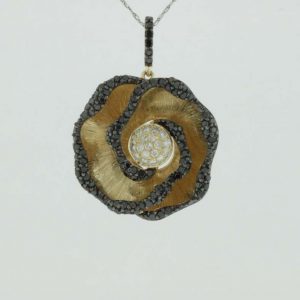 BLACK DIAMOND & DIA PENDANT