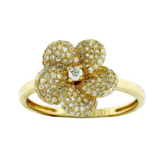 DIAMOND FLOWER RING
