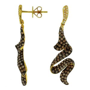 DIAMOND &MOCHA DIAMOND EARRING