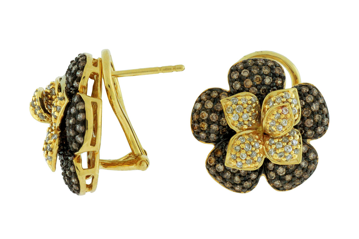 DIAMOND &MOCHA DIAMOND EARRING