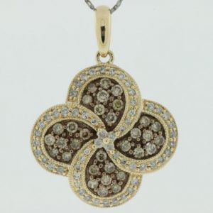 DIAMOND & MOCHA DIA PENDANT