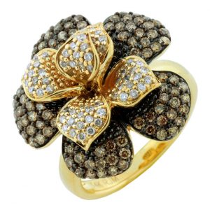 DIA & MOCHA DIA FLOWER RING