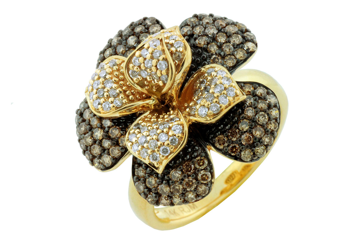 DIA & MOCHA DIA FLOWER RING