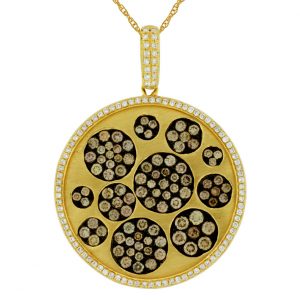 DIAMOND & MOCHA DIA PENDANT