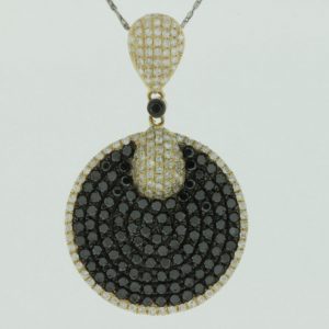 BLACK DIAMOND & DIA PENDANT