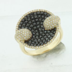 BLACK DIAMOND & DIAMOND RING