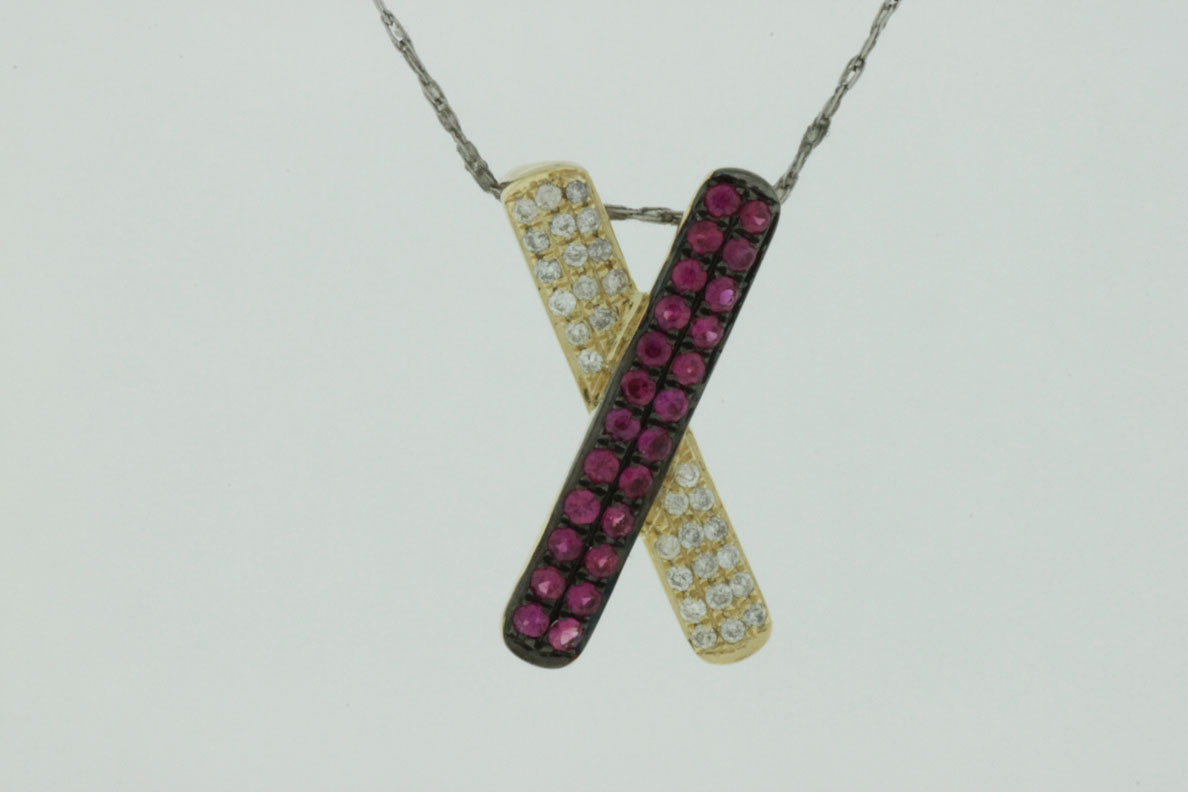 RUBY & DIAMOND PENDANT