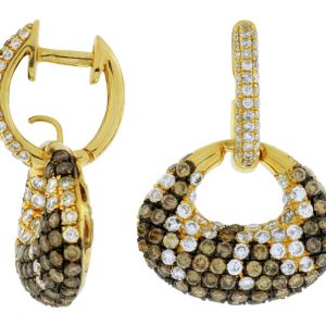 DIAMOND &MOCHA DIAMOND EARRING