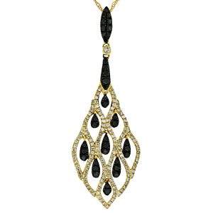 BLACK DIAMOND & DIA PENDANT