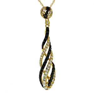 BLACK DIAMOND & DIA PENDANT