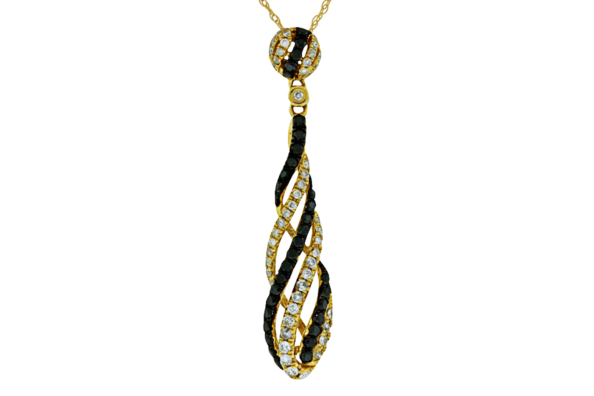 BLACK DIAMOND & DIA PENDANT