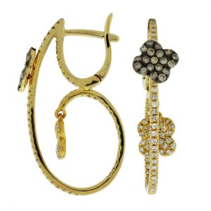 DIAMOND &MOCHA DIAMOND EARRING