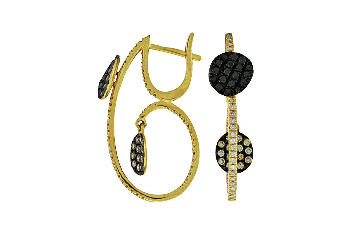 MULTI COLOR DIAMOND EARRING