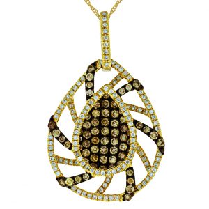 DIAMOND & MOCHA DIA PENDANT