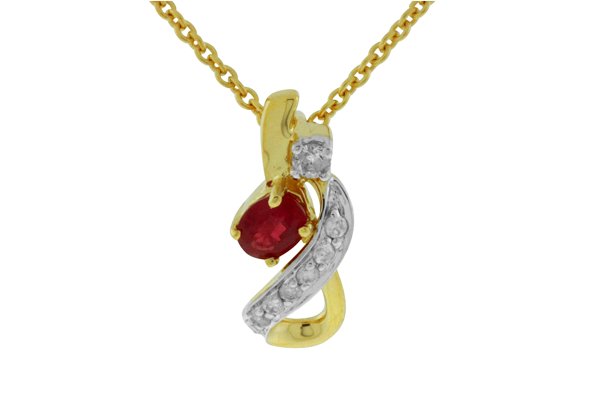 RUBY & DIAMOND PENDANT