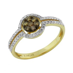 DIAMOND & MOCHA DIAMOND RING