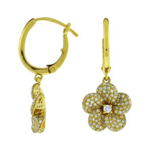 DIAMOND FLOWER EARRING