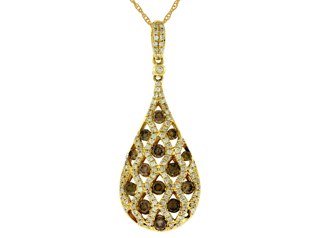 DIAMOND &MOCHA DIAMOND PENDANT