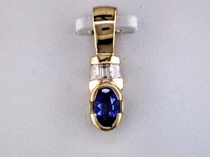 TANZANITE & DIAMOND PENDANT