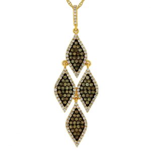 DIAMOND &MOCHA DIAMOND PENDANT