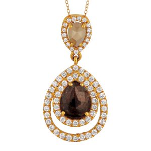 FANCY DIAMOND 18K PENDANT