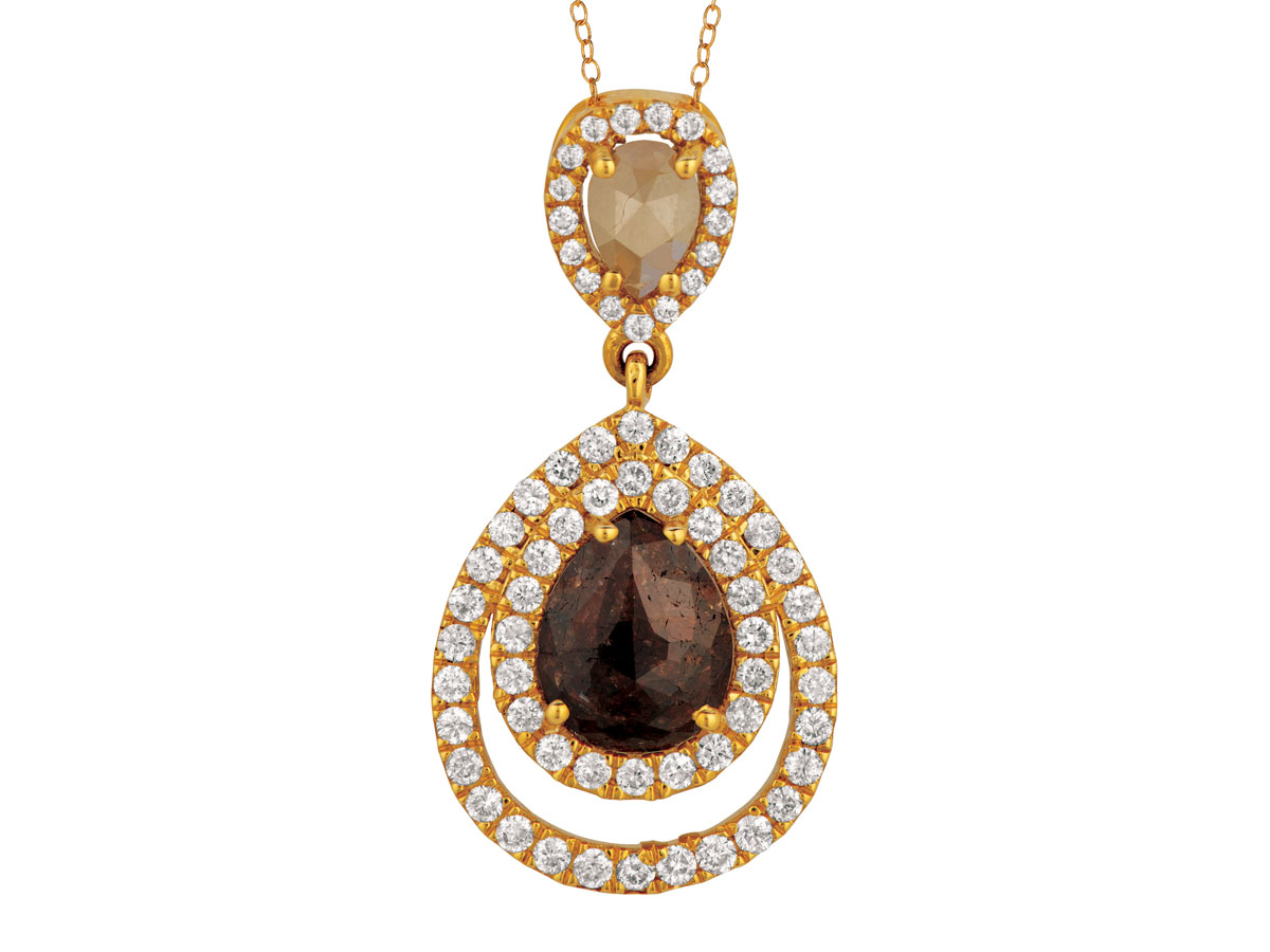 FANCY DIAMOND 18K PENDANT
