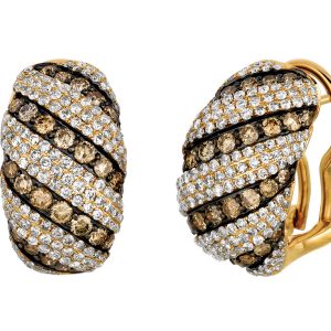 DIAMOND &MOCHA DIAMOND EARRING