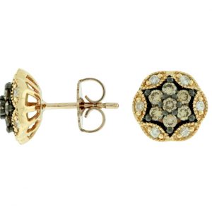 DIAMOND &MOCHA DIAMOND EARRING