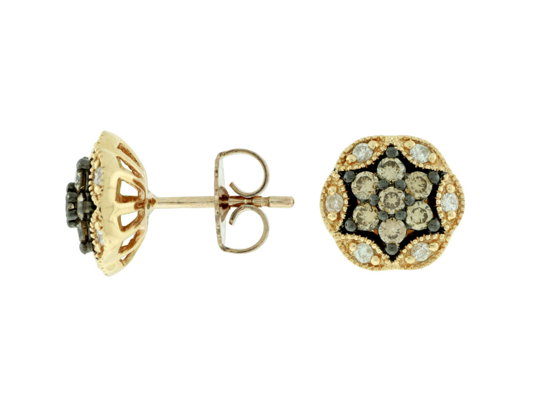 DIAMOND &MOCHA DIAMOND EARRING
