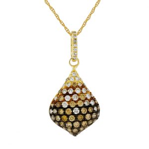 DIAMOND &MOCHA DIAMOND PENDANT