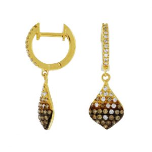 DIAMOND &MOCHA DIAMOND EARRING